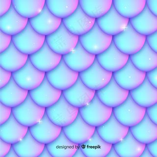 闪亮的全息美人鱼尾巴背景