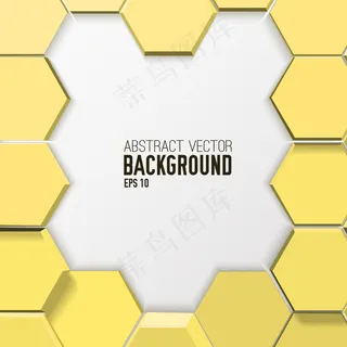 浅色马赛克抽象六边形背景