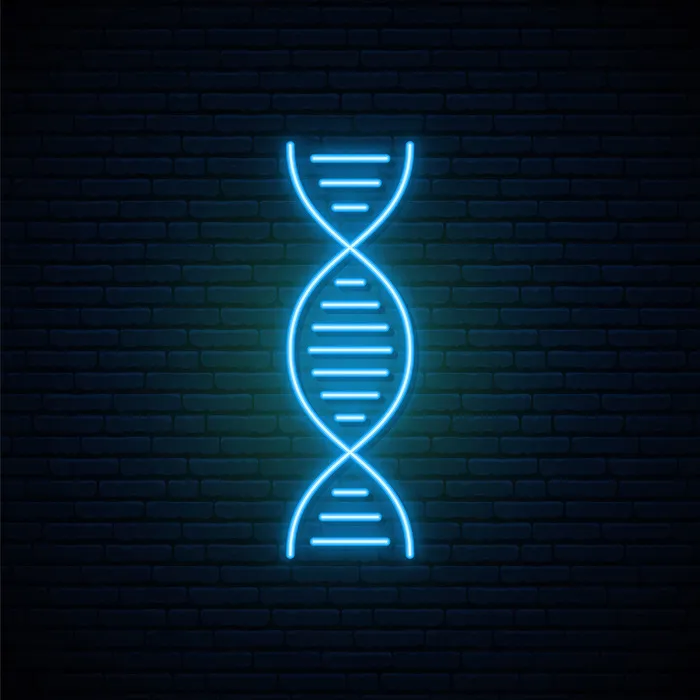 Dna 霓虹灯eps,ai矢量模版下载