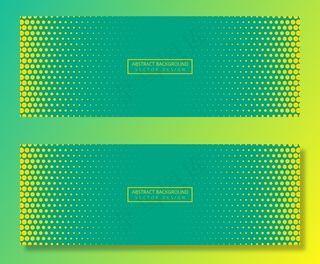 抽象虚线横幅banner背景