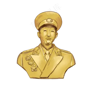 手绘将领雕塑 手绘将领雕塑