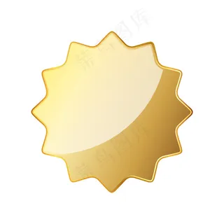 空金印章图标。矢量图解