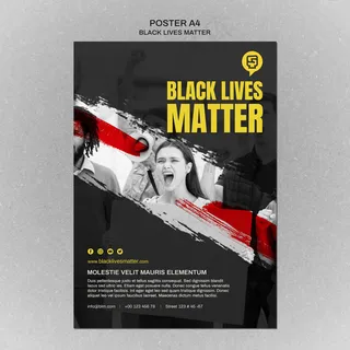 极简主义黑色生活物质宣传单,DM传单配照片