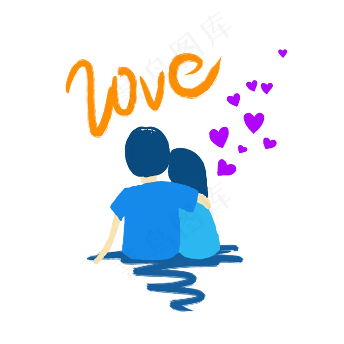 七夕情人节商用元素(2000X2000(DPI:300))psd模版下载