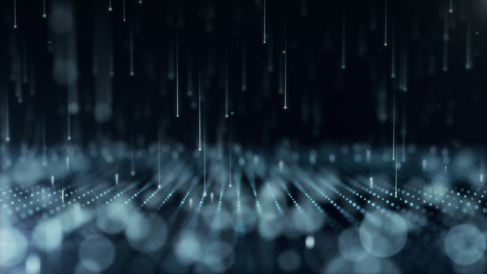 带有移动和闪烁粒子的抽象背景