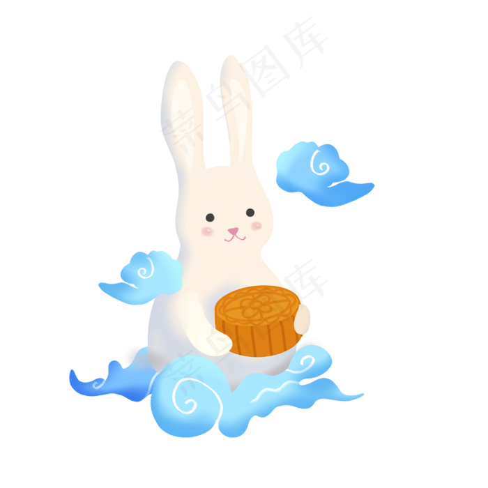 玉兔月饼(3000X3000(DPI:300))psd模版下载