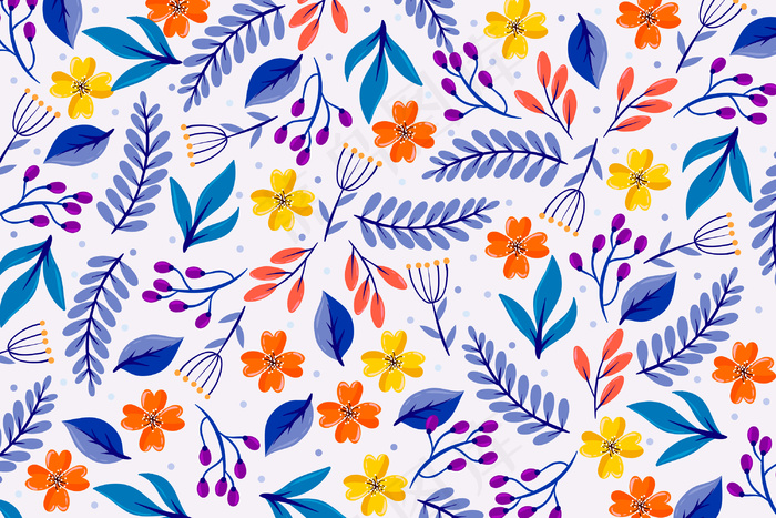 彩色小曲花卉屏幕保护程序