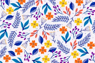 彩色小曲花卉屏幕保护程序