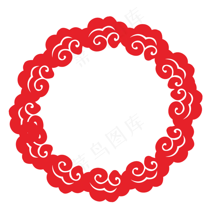 中国风边框古典祥云装饰(2501X2501(DPI:299))psd模版下载