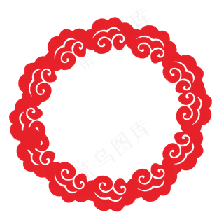 中国风边框古典祥云装饰