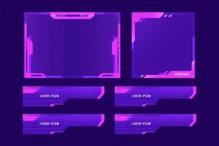 Twitch流面板模板集