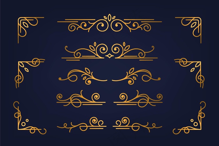 金字画装饰元素集