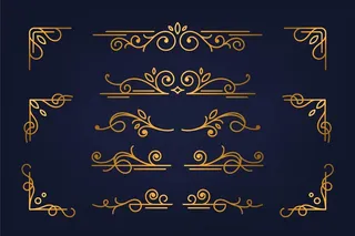 金字画装饰元素集