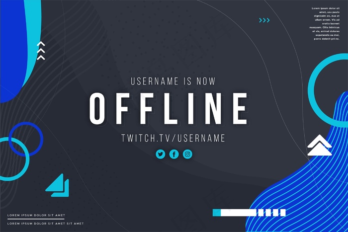 抽象离线抽搐横幅banner