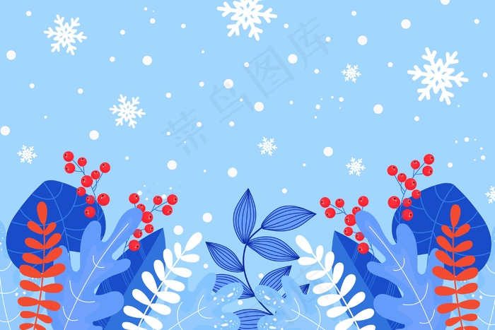 平面设计冬季背景
