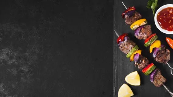 黑底美味的阿拉伯快餐