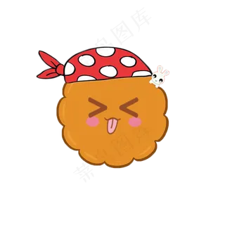 中秋节调皮月饼可商用元素