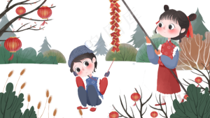 清新可爱元旦节日