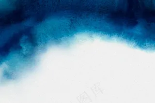 空白蓝色水彩背景
