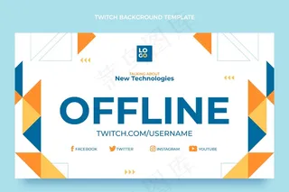 平面设计最小技术抽搐背景