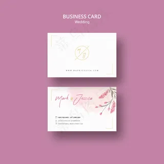 美丽婚礼名片模型样机