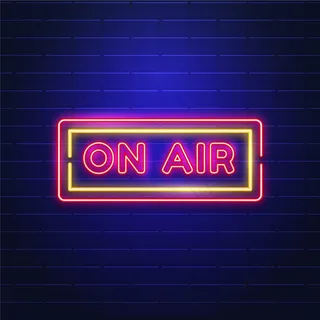 用霓虹灯框架标志播放