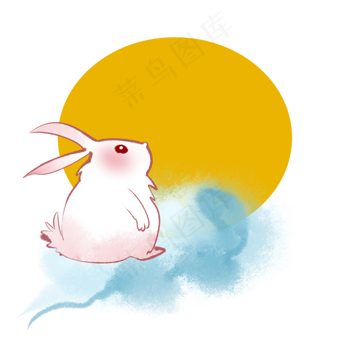中秋奔月玉兔(2150X2150(DPI:299))psd模版下载