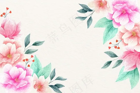 水彩花卉壁纸