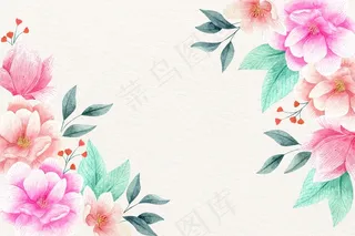 水彩花卉壁纸