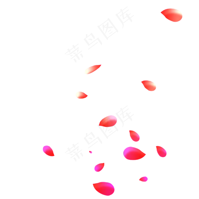 中秋节红粉色漂浮花朵(2000X2000(DPI:300))psd模版下载