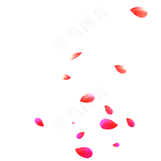 中秋节红粉色漂浮花朵