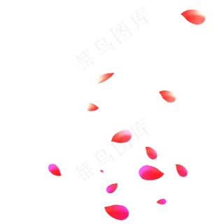 中秋节红粉色漂浮花朵