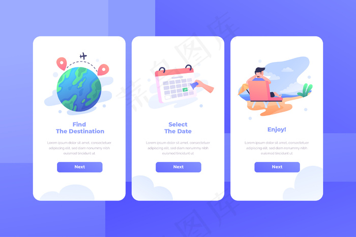 旅游登机应用程序app屏幕eps,ai矢量模版下载