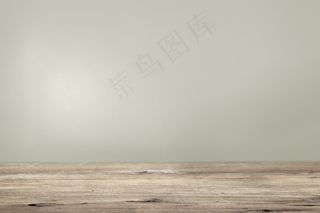 木地板产品背景的纯米色墙