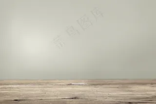 木地板产品背景的纯米色墙