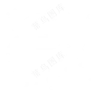 中秋节剪影白色兔子