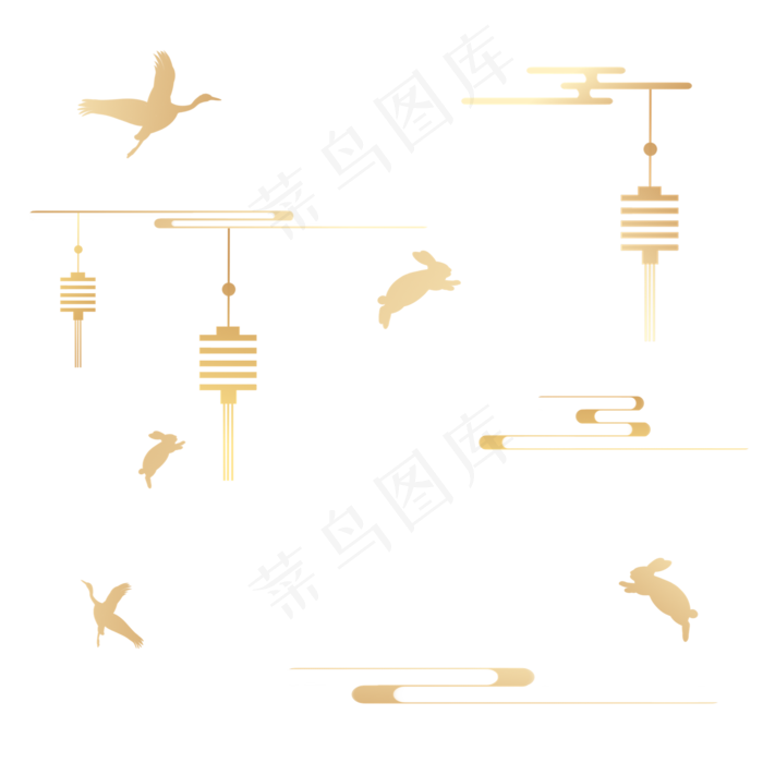 中秋节通用底纹(2000X2000(DPI:96))psd模版下载