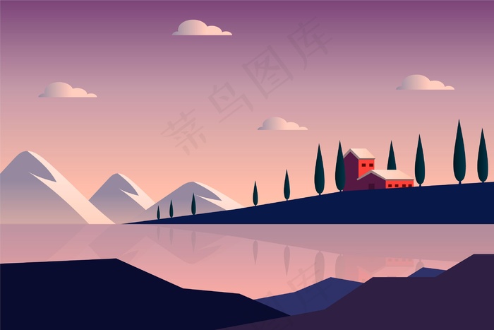 自然景观-视频会议背景