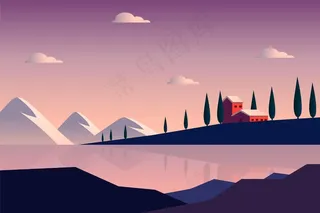 自然景观-视频会议背景