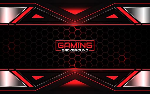 抽象的未来黑色和红色游戏背景