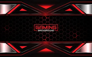 抽象的未来黑色和红色游戏背景