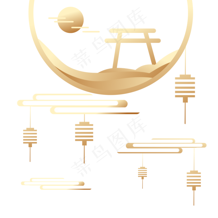 中国风花灯底纹(2000X2000(DPI:96))psd模版下载