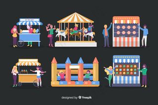 参加平面设计夜市的人