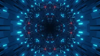 彩色蓝色和红色激光的宇宙背景-完美的数字壁纸