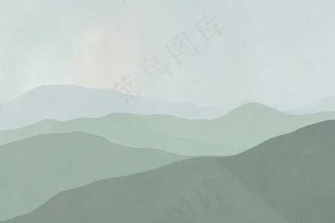 绿色山脉景观图的背景