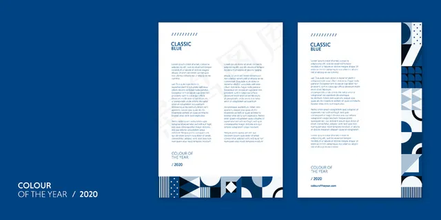 2020年字母模板颜色