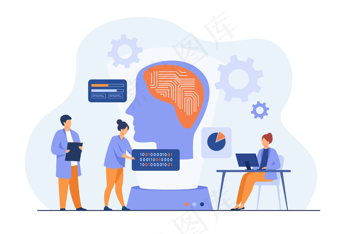 研究神经联系的科学家。为机器大脑编写代码的程序员