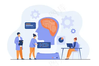 研究神经联系的科学家。为机器大脑编写代码的程序员