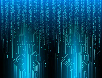 赛博电路未来技术概念背景