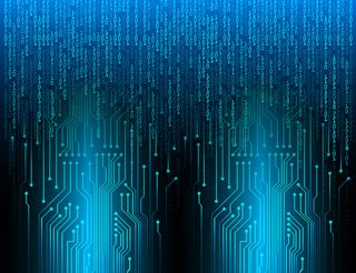 赛博电路未来技术概念背景